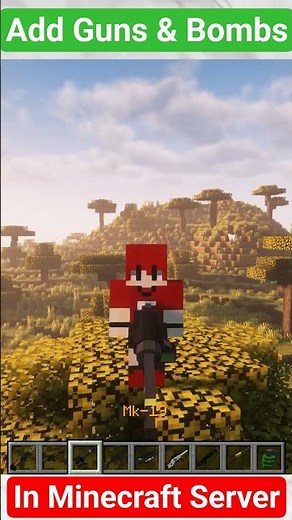 How To Add Guns & Bombs in Your Minecraft Server #shorts #minecraftshorts