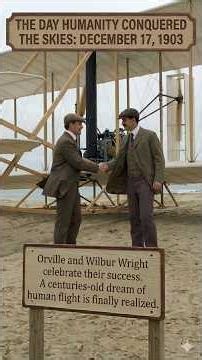 ll The Wright Brothers' First Flight (1903): How 12 Seconds Changed History ll#shorts #viral ll