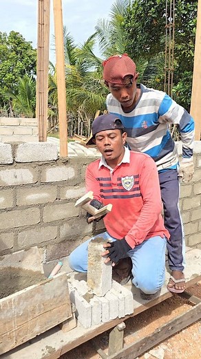 quick way to fill the spaces between brick pairs | building master