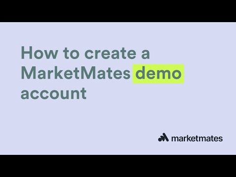 How to Create a MarketMates Demo Account
