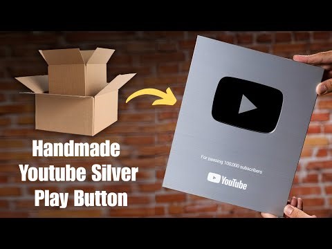 How I Made A Silver Play Button From Cardboard | DIY Project | Silver Play Button Kaise Banaen