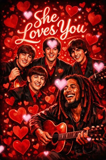 bob marley - the beatles (she Loves You Reggae remix)#reggae #shorts