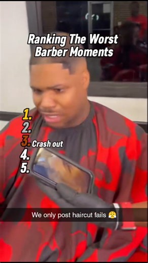 Hair Cut Fails on Instagram: ""When the haircut goes from fresh to a disaster real quick! 💈😂 Would you rock this? 👀🔥" #HaircutFail #BarberFails #FreshCutGoneWrong #FunnyReels #ReelItFeelIt #ExplorePage #ViralFails #BadHairDay #LOL"
