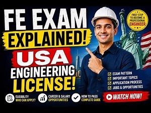 FE Examination Complete details USA Engineering License How to Become a Licensed Engineer in USA