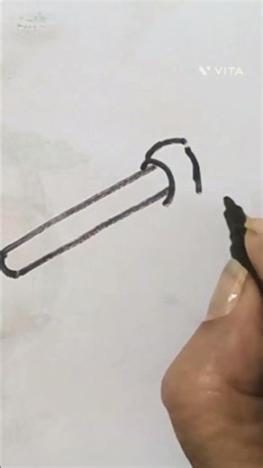 Easy Axe Drawing ✏️ Pencil Sketch for Beginners #shorts #drawing