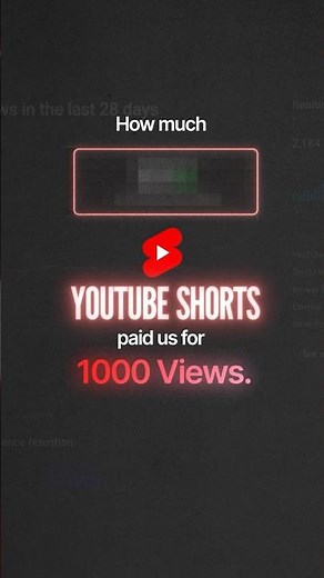 What YouTube Pays for Shorts with 1,000 Views?