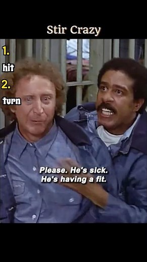 🎬 Title: Stir Crazy (1980) | “Two guys in prison, acting like lunatics — and somehow