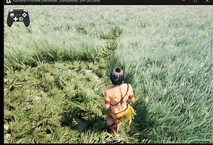 Interactive grass effect is almost done. Using world position offset runtime virtual texture.