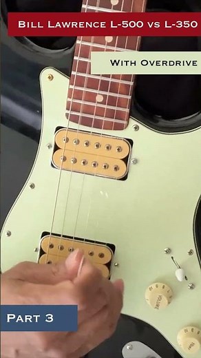 Bill Lawrence L500 vs L350 pickup shootout moment: note bloom