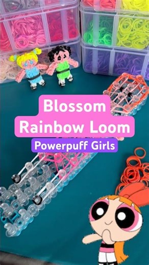 Blossom Rainbow Loom #loomband #powerpuffgirls #rainbowloom #doll #blossom