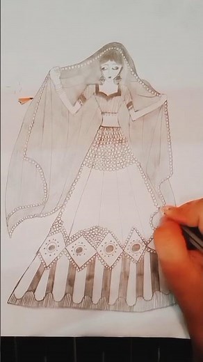 how to draw beautiful pencil sketch shading bridal girl very easy bridal look girl pencil sketch 🥰🥰🥰