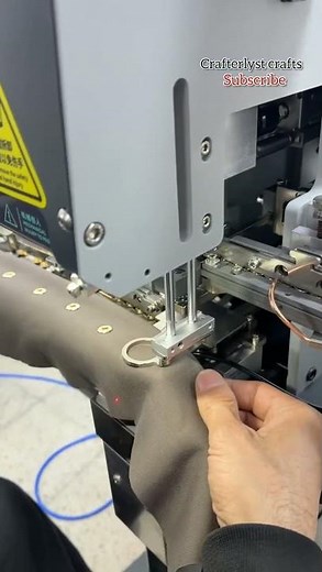 High-Speed Automatic Curtain Eyelet Machine Industrial TextileProduction#amazingmachinery#powertools