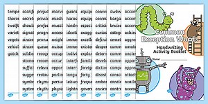 Year 5 & Year 6 Statutory Spelling Words Handwriting Worksheets