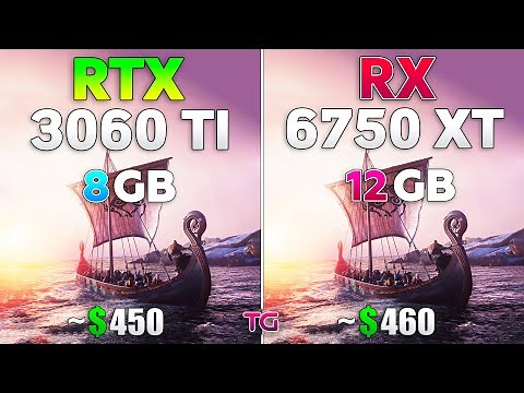 RTX 3060 Ti vs RX 6750 XT - Test in 8 Games