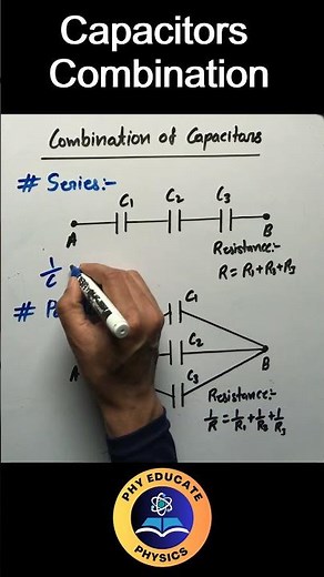 Combination of Capacitors | Capacitance Class 12 #physics #neet #jeemains #cbse