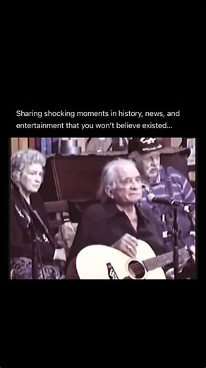 Real on Instagram: "In 2003, Johnny Cash took the stage for what would become his final full concert performance at the Carter Family Fold in Virginia. His wife, June Carter Cash, had passed away just weeks earlier — and during the show, Cash performed “Ring of Fire” in her honor. His voice was fragile, his hands shaking, but the emotion was unmistakable. Fans later said it felt less like a concert, and more like a goodbye. Within three months, Johnny Cash was gone. 🕊️ Follow for more ⏳ @realhi