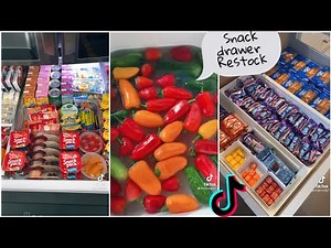 [ASMR]🤩10 minute Snack drawer refill, restock and organizing /TikTok compilation # 14