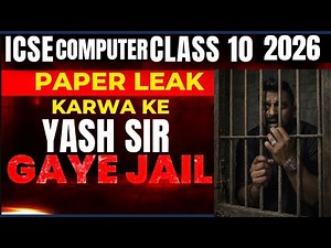 Computer ICSE class 10 PAPER LEAK 2025-26 | Sure Shot Questions & topics for Boards 2025-26
