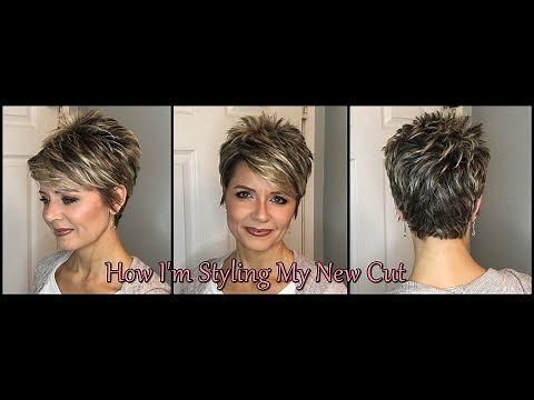 Hair Tutorial with my New Cut - Swept Bangs & Smooth Back