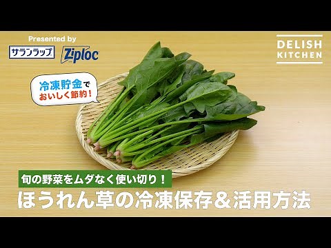 旬の野菜をムダなく使い切り！ほうれん草の冷凍保存＆活用方法｜ How to Keep Spinach In A Freezer