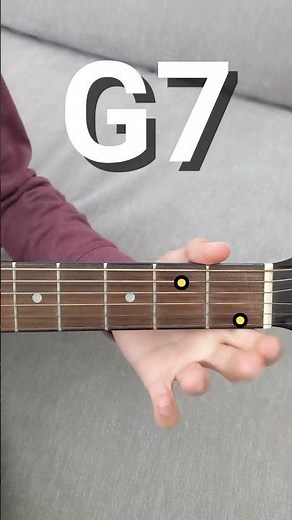 Guitar lessons for beginners (G7 chord) #guitar #chord