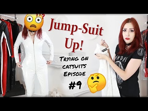 JumpSuit Up! No.9: Surprise Unpacking! White PVC Catsuit by Crazy Outfits