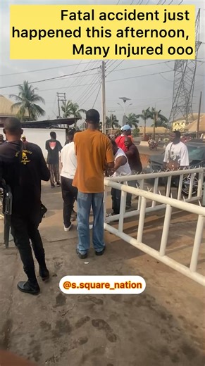 Samson Onyeka on Instagram: "Another one don happened again ooo.. fatal accident happen just this afternoon at owa ekei road In Agbor delta state.. The Accident injured students from Owa model school Even the man that hit them try run but unfortunately he was caught at owa ekei by water board . Just watch and share thank you @highlight #NewsUpdate #accident #deltastate #fblifestyle"