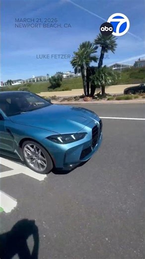 BMW driver nearly hits cyclists