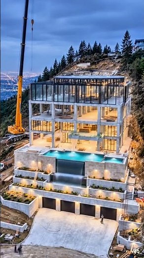 Watch This Empty Hill Become a Luxury Palace! 🏔️🏡 #home#LuxuryHome #MegaMansion #H #luxelife