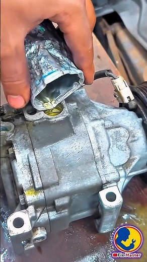 STOP SQUEALING! 🔇 How to Refill AC Compressor Oil FAST | HVAC Quick Fix