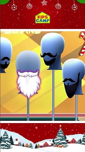 🎅🏻 Help Santa Find His Beard #shorts #kidssong #christmas
