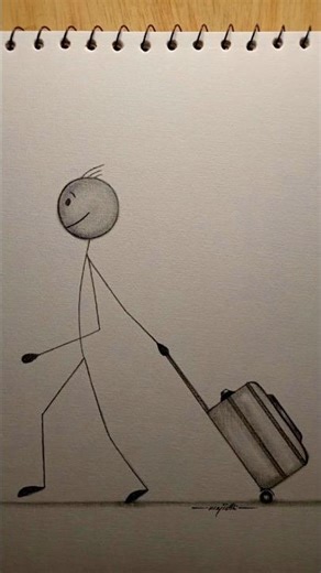 Fast And Easy Stickman Sketch. #youtube #stickman #shorts
