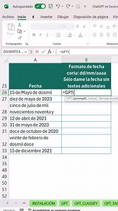 Convierte cualquier texto que intente darte una fecha, jaja, en una fecha con un formato apropiado y bien estructurado. #Excel #GPT | Microsoft Excel a Todo Nivel