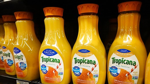 Orange juice containers are shrinking, again