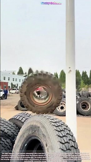 Forklift Fail: Shocking Tire Drop From Dangerous Height