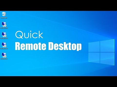 How to create remote desktop shortcut