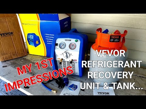 VEVOR REFRIGERANT RECOVERY UNIT AND TANK REVIEW