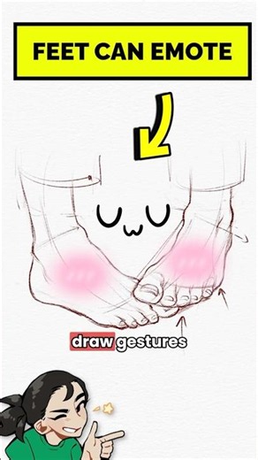 Why you should never skip drawing feet UwU #arttutorial #anatomy