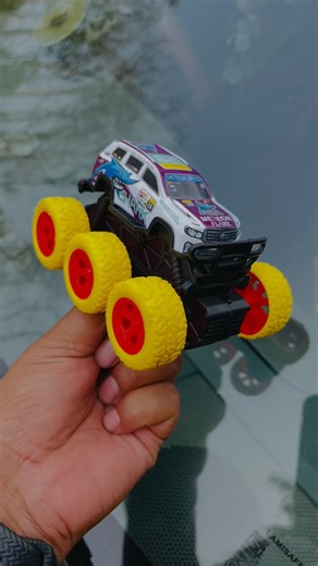 Rc 6️⃣ wheel monster CRAWLER toy car unboxing and ramp racing. #remotecontrol #shorts #rc