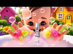 Wash Your Hands Song 🧼👏 Clean & Happy Time! | Hygiene Song for Kids | Fun Handwashing Rhyme