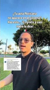 Acta de nacimiento mexicana gratis