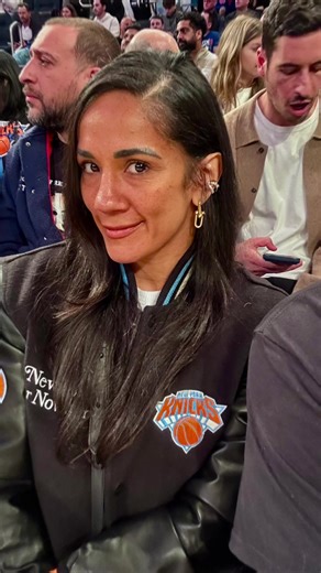 Today at the @New York Knicks game with the Stars. #MSG #NY #Knicks #Legends