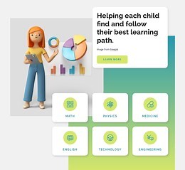 Online library courses - HTML Template by Nicepage