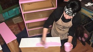 1.5K reactions · 165 shares | Pretty in pink furniture makeover...did you know to keep adding white to your paint for an easy ombre look? | Junk Monkey Sonia | Facebook