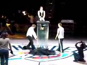 Female Magician Tries a Dangerous Water Trick and Totally Fails  (VIDEO)