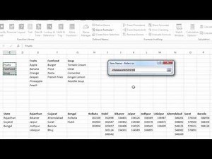 Dependent Dropdown using Indirect Function