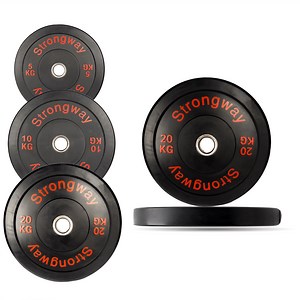 Olympic Bumper Weight Plates Gym Supply Store Sale After Restocking Announced at Strongway Gym Supplies