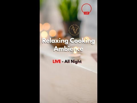 Relaxing Cooking Ambience 🌙 | Chopping, Washing & Frying Sounds | Sleep | Study | 8Hrs Live Stream