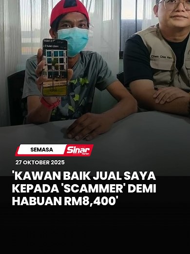 “Kawan saya ada menghubungi saya dan minta maaf. Dia suruh saya buat apa yang syarikat (scammer) minta. Kawan saya cakap dia dapat komisen AS$2,000 (RM8,400) untuk seorang mangsa.” Itu luahan seorang pemuda dari Johor Bahru, Joe (bukan nama sebenar), 36, yang menjadi mangsa sindiket pemerdagangan manusia di Sihanouk, Kemboja. Anda boleh baca berita penuh di portal Sinar Harian di www.sinarharian.com.my atau swipe up di IG story serta jangan lupa follow IG @sinarharian untuk berita terkini dalam 