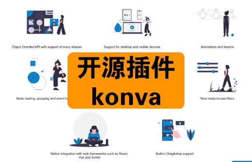 开源插件｜Konva.js - 适用于桌面和移动应用程序的 HTML5 2d 画布 js 库